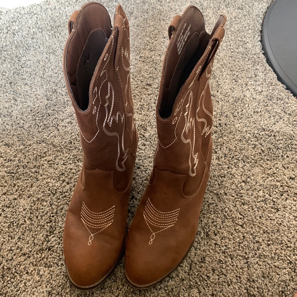 BROWN KIDS COWGIRL BOOTS
